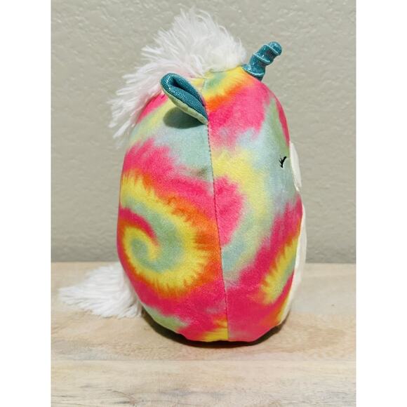 NWT Squishmallows Shondie The Tie-Dye Unicorn 7" Plush Toy Stuffed Animal - Picture 4 of 7